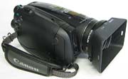 Fešná clona na kameře Canon HV30 (Kliknutí zvětší)