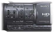 Detail ovládání Sony HDR-AX2000: levobok (Kliknutí zvětší)