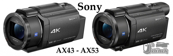 Srovnání Sony FDR-AX43 a FDR-AX53 vedle sebe...