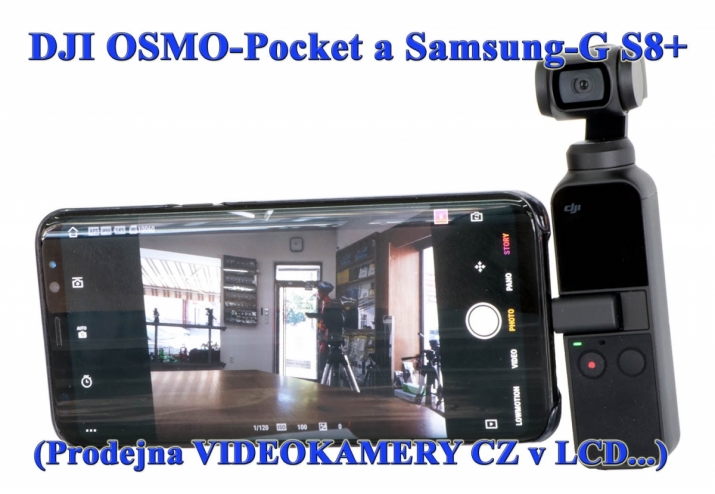 Kamerka DJI OSMO Pocket a mobilem Samsung-G S8+