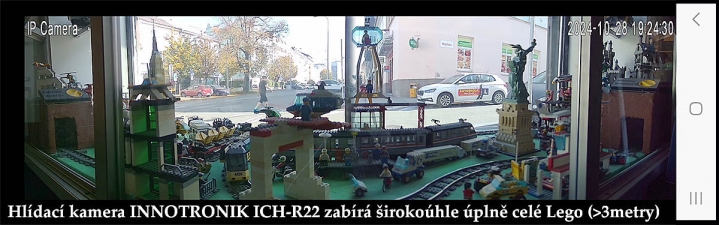 EXTRA ŠIROKOÚHLÝ záběr kamery INNOTRONIK R22