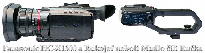 Videokamera Panasonic HC-X1600 a PRAKTICKÁ Ručka