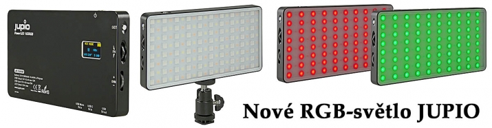 Nový model LED-světla JUPIO s AKU a RGB-barvami